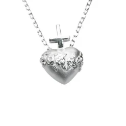 Halsband Heart & Cross Silver