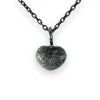 Halsband Heart Borstat Black Silver