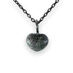 Halsband Heart Borstat Black Silver
