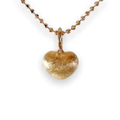 Halsband Heart Borstat Roséförgyllt Silver