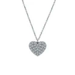 Halsband Heart 18K Vitguld
