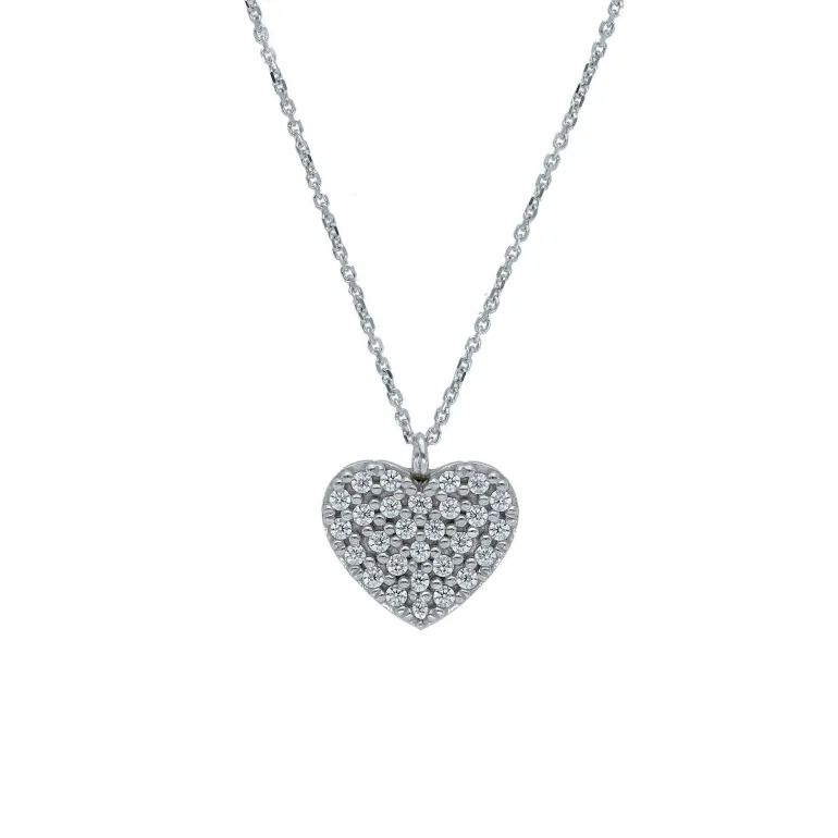 Halsband Heart 18K Vitguld