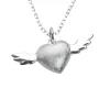 Halsband Heart With Wings Silver