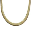 Halsband Herringbone Cashmere Förgyllt Silver - 6,25 mm