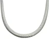 Halsband Herringbone Cashmere Silver - 6,25 mm