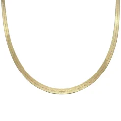 Halsband Herringbone Förgyllt Silver - 3,5 mm