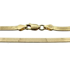 Halsband Herringbone Förgyllt Silver - 3,5 mm