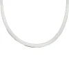Halsband Herringbone Sand Shimmer Silver - 3,5 mm