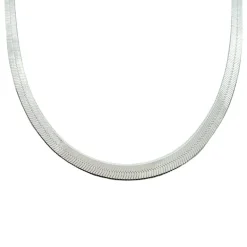 Halsband Herringbone Silver - 3,5 mm
