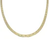 Halsband Herringbone Star Förgyllt Silver - 3,5 mm