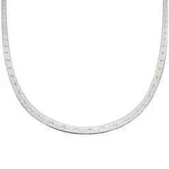 Halsband Herringbone Star Silver - 3,5 mm