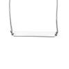Halsband ID-bricka Rhodinerat Sterlingsilver