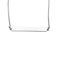 Halsband ID-bricka Rhodinerat Sterlingsilver