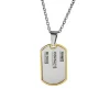 Halsband ID-Tag Stål