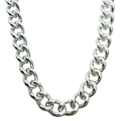 Halsband Ihålig Pansar Silver - 12,5 mm
