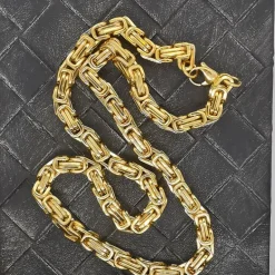 Halsband Kejsar Förgyllt Stål - 7,5 mm