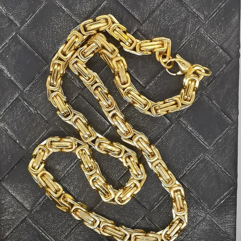Halsband Kejsar Förgyllt Stål - 7,5 mm