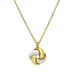 Halsband Knot Bicolore 18K Guld