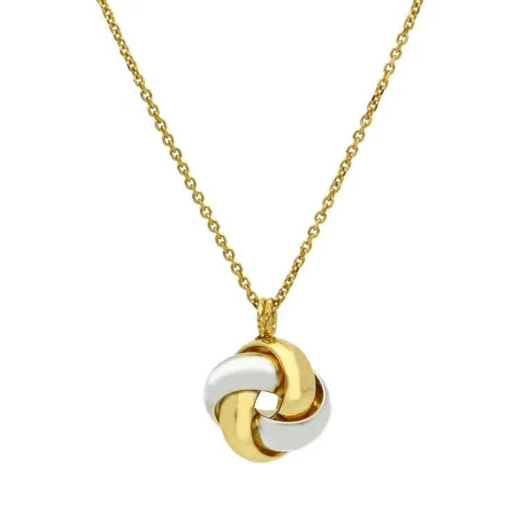 Halsband Knot Bicolore 18K Guld