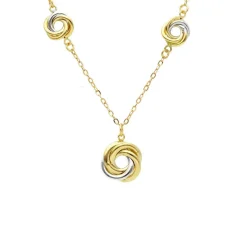 Halsband Knot Bicolore 18K Guld