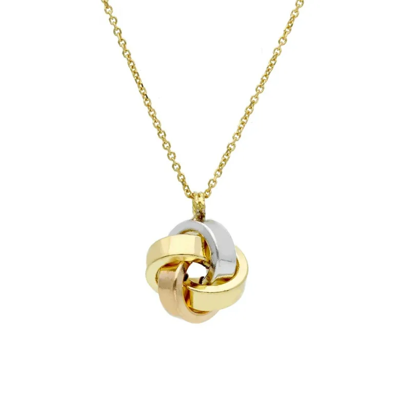 Halsband Knot Tricolore 18K Guld