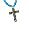 Halsband Kors & Dödskalle Stål