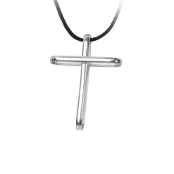 Halsband Kors Silver