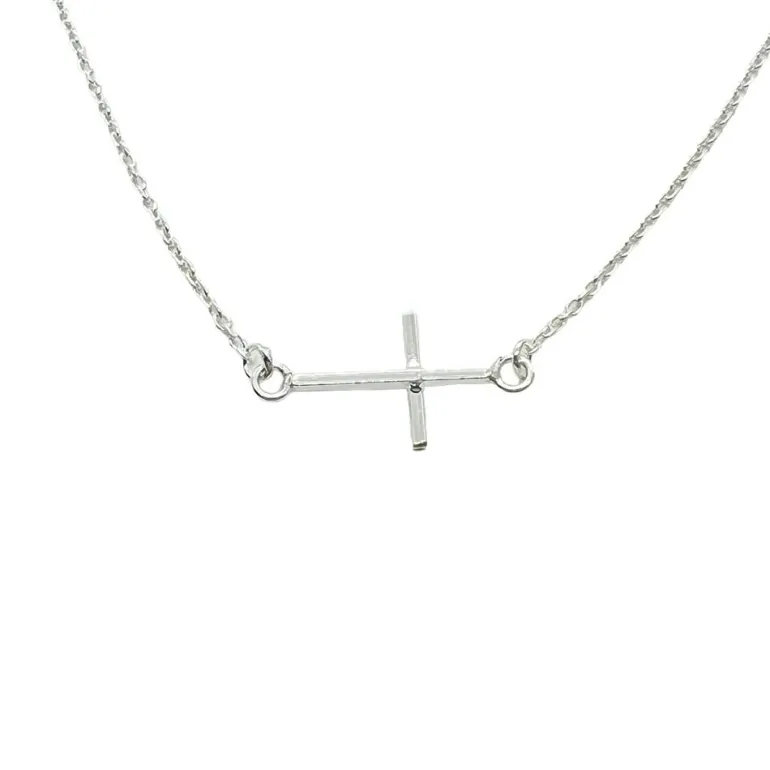 Halsband Kors Silver