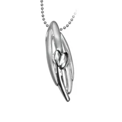 Halsband Leaf & Heart Silver