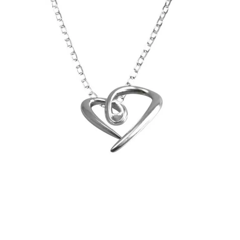 Halsband Lovely Heart Silver