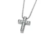 Halsband Mini Sparkling Cross Stål