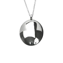 Halsband Oval Discus Stål