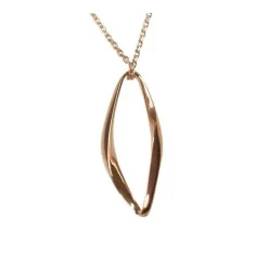 Halsband Oval Roséförgyllt Silver