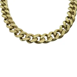 Halsband Pansar Förgyllt Stål - 12 mm