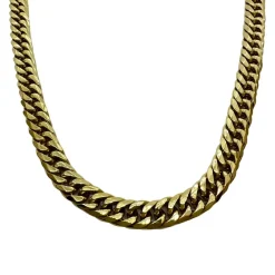 Halsband Pansar Förgyllt Stål - 8 mm