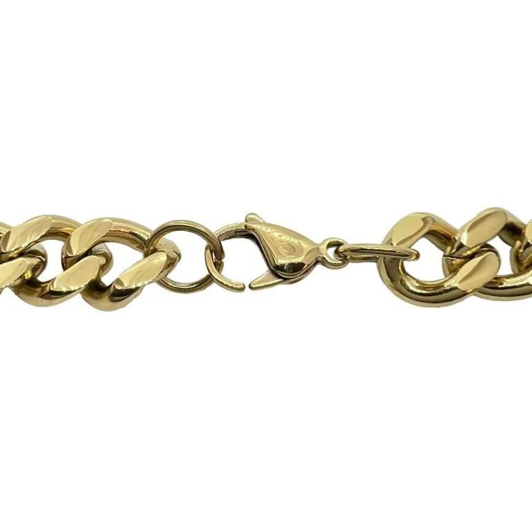 Halsband Pansar Förgyllt Stål - 12 mm
