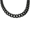 Halsband Pansar Svart Stål - 10 mm