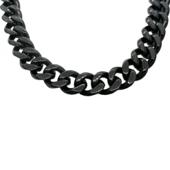 Halsband Pansar Svart Stål - 12 mm