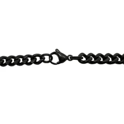 Halsband Pansar Svart Stål - 6,5 mm