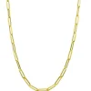 Halsband Paper Clip 18K Guld