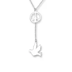 Halsband Peace & Dove Silver