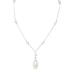 Halsband Pearl Silver