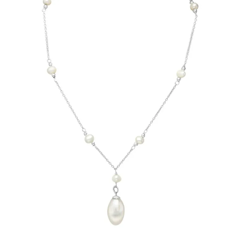 Halsband Pearl Silver