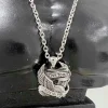 Halsband "Live to Ride" Eagle Stål
