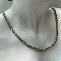 Halsband Ärtlänk Stål - 4 mm