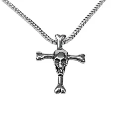 Halsband Skull & Bones Stål