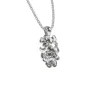 Halsband Small Flowers Silver