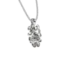 Halsband Small Flowers Silver