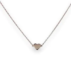 Halsband Small Heart Roséförgyllt Silver