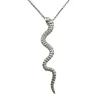Halsband Snake Rhodinerat Silver